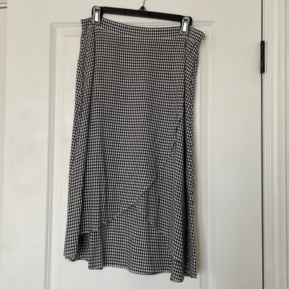 LOFT hi-low midi skirt.